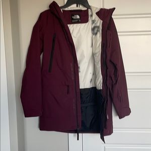 North face ski coat